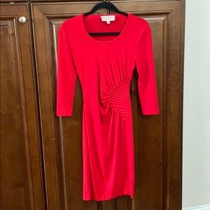 Red Ruched Philosophy Dress